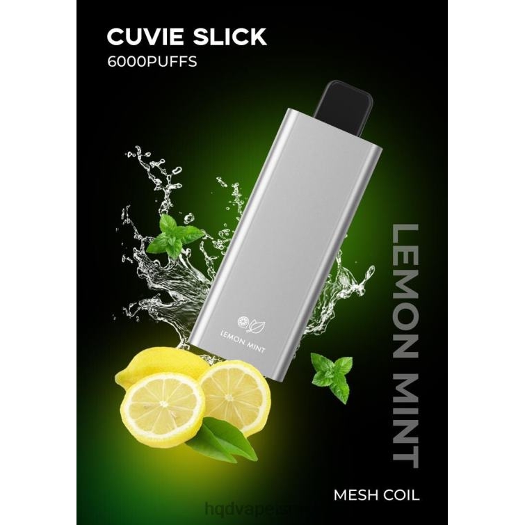 HQD CUVIE SLICK 6000 שאיפות נענע לימון חלקלק P4PB835 | HQD PRICE