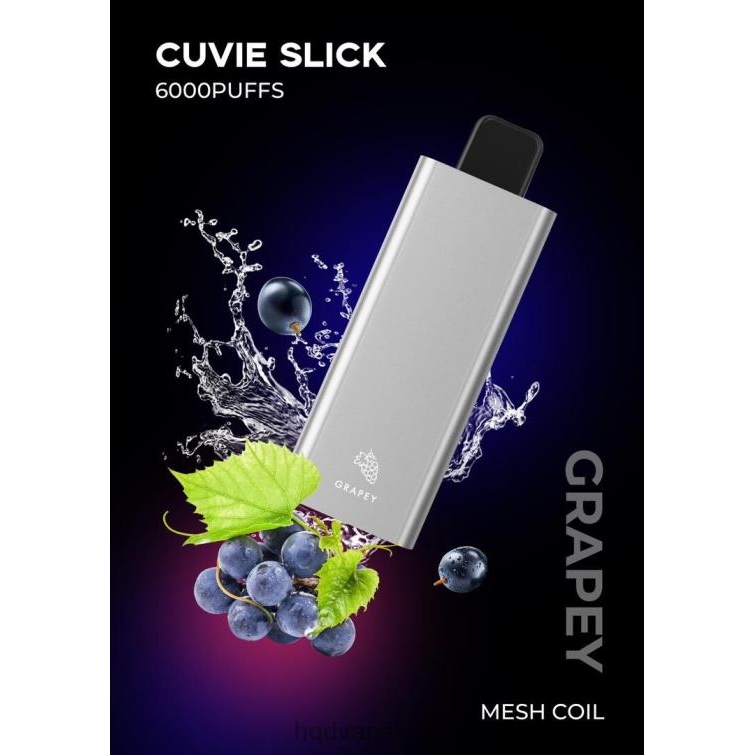 HQD CUVIE SLICK 6000 שאיפות ענבים חלקלק P4PB836 | HQD VAPE FLAVORS