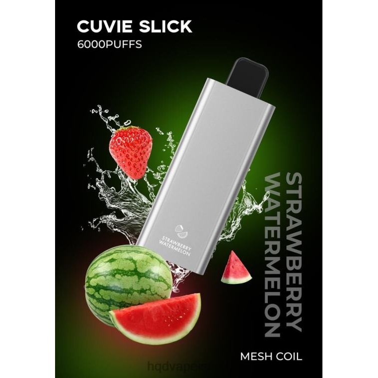 HQD CUVIE SLICK 6000 שאיפות אבטיח תות חלקלק P4PB837 | HQD VAPE DISPOSABLE