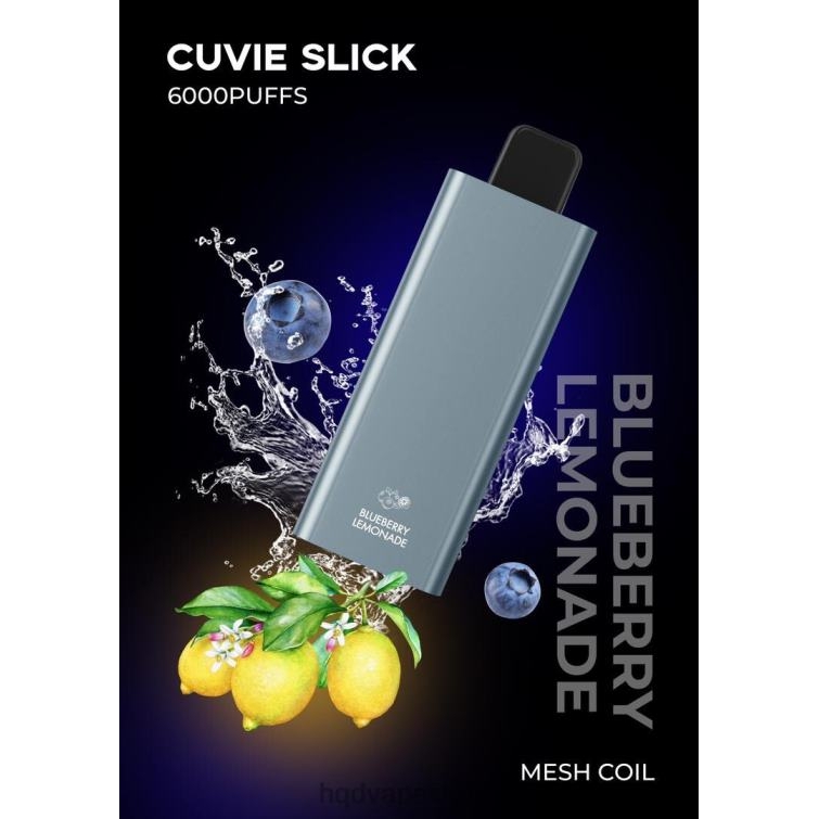 HQD CUVIE SLICK 6000 שאיפות לימונדת אוכמניות חלקלק P4PB838 | HQD VAPES REVIEWS