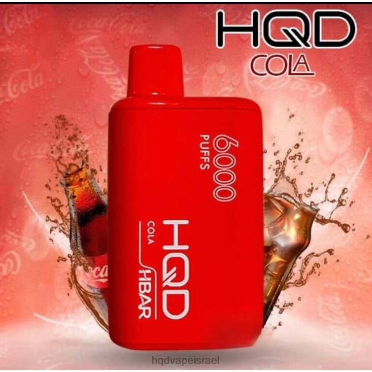 HQD HBAR 6000 שאיפות קולה P4PB846 | HQD VAPE FLAVORS