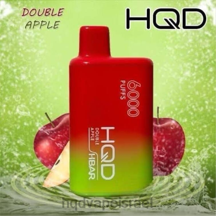 HQD HBAR 6000 שאיפות תפוח כפול P4PB849 | HQD VAPES ONLINE
