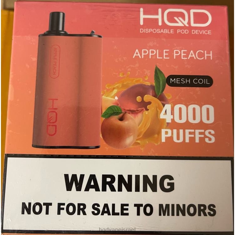 HQD BOX 4000 שאיפות אפרסק תפוח P4PB874 | HQD JERUSALEM