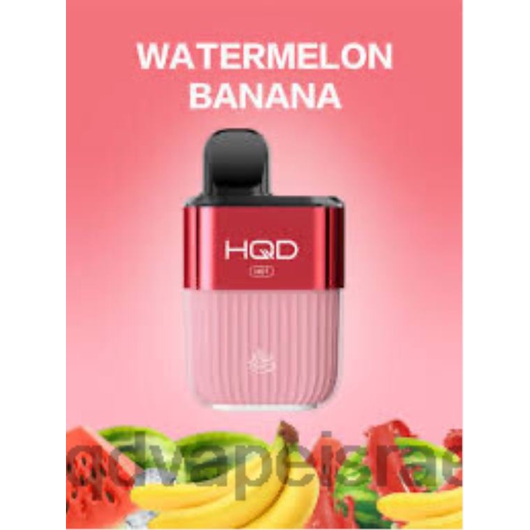 HQD HOT 5000 שאיפות בננה אבטיח P4PB857 | HQD VAPE DISPOSABLE