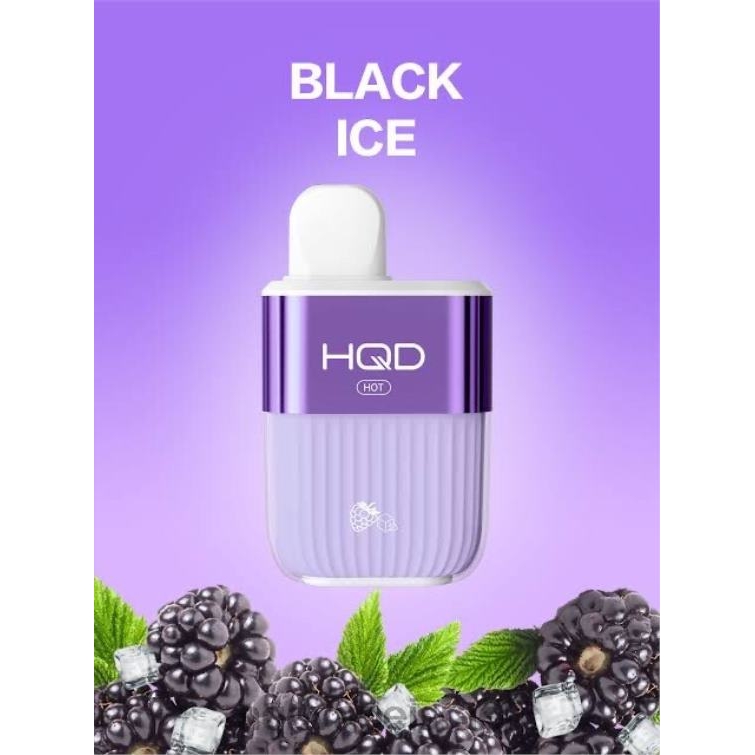 HQD HOT 5000 שאיפות קרח שחור P4PB862 | HQD VAPE ISRAEL